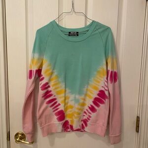 Colorful Tie-Dye Women's Sweatshirt Size Small